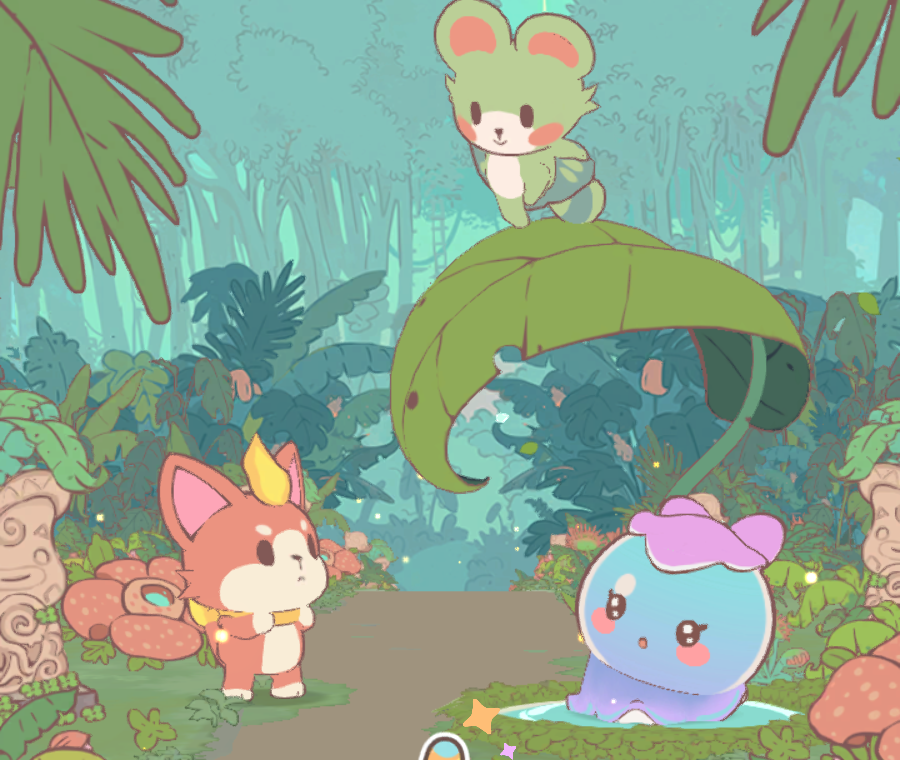 The choice: three Lumi hiding in the Rainforest